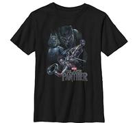 Marvel Jungen Warriors T-shirt T-Shirt, Schwarz, XS