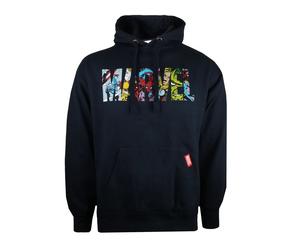 Marvel - Kapuzenpullover Logo für Herren (Marineblau) S