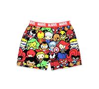 Marvel Kawaii Avengers Superheroes Men's Boxer Lounge Shorts Unterwäsche, Rot/Ausflug, einfarbig (Getaway Solids), X-Large