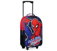 Marvel Kinderkoffer Mädchen Jungen - Spiderman Trolley Handgepäck Faltbar Reisekoffer Kinder Avengers Kabine Tasche für Urlaub Offizielle Fanartikel - 47x30x17cm(Mehrfarbig Spiderman)