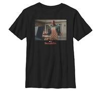 Marvel Likeness WandaVision Color Tricks Boy's Premium Solid Crew Tee, Black, Youth X-Small