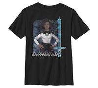 Marvel Likeness WandaVision Digital Wanda Boy's Premium Solid Crew Tee, Black, Youth X-Small