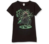 Marvel Little, Big Strange Green Girls Short Sleeve Tee Shirt, Black, Small