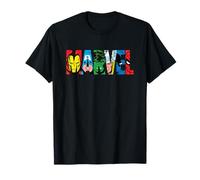 Marvel Logo Classic Avengers & Spider-Man Retro Comic Art T-Shirt
