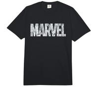 Marvel Logo Comics Gray Pencil Sketch Super Heroes Avengers Comfort Colors Adult Heavyweight T-Shirt