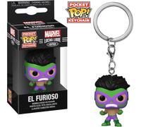 Marvel Lucha Libre - El Furioso Hulk Luchadores - Schlüsselanhänger Funko Pocke