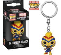 Marvel Lucha Libre - La Estrella Cosmica Captain Marvel Luchadores - Schlüssela