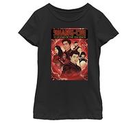 Marvel Mädchen Shang-chi T-shirt mit Comiccover, Schwarz, XS
