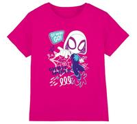 Marvel Mädchen Spidey & His Amazing Friends Ghost Spider Go Webs Girls, Fuchsia T-Shirt, 7-8 Jahre
