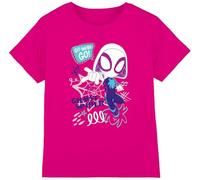 Marvel Mädchen Spidey & His Amazing Friends Ghost Spider Go Webs Girls, Fuchsia T-Shirt, 9-11 Jahre