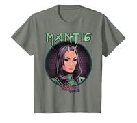 Marvel Mantis Guardians of Galaxy 2 Circle Graphic T-Shirt T-Shirt, Kinder, Heidekraut/Armeegrün, 92