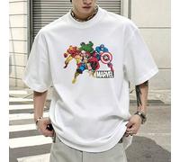 Marvel Marvel Comics Iron Man Hulk Thor Captain America graphic t shirt 100 Percent Cotton men's clothes shirts for men summer outfits Marvel series m