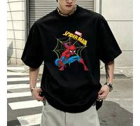 Marvel Marvel Comics Spider Man Web Pose Logo graphic t shirt 100 Percent Cotton men's clothes t shirts for men summer outfits men Marvel series men's