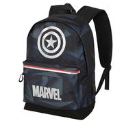 Marvel Metal-HS Silver Rucksack, Schwarz, 30 x 41 cm, Kapazität 22 L