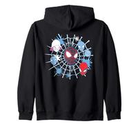 Marvel Miles Morales Spider-Man Team Spidey Big Face Collage Kapuzenjacke