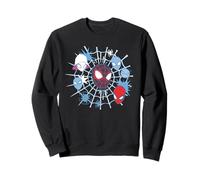 Marvel Miles Morales Spider-Man Team Spidey Big Face Collage Sweatshirt