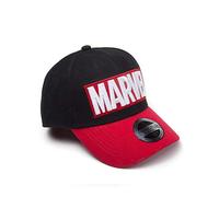 Marvel Offizielles Lizenziertes Red Brick Logo Gebogener Bill Snapback Cap Hut