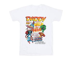 Marvel - "Our Dad Superhero" T-Shirt für Herren (Weiß) XL