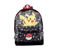 Pokemon Pikachu Pokeball Rucksack Schultasche Rucksack Schwarz, Schwarz