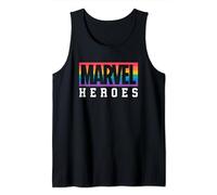 Marvel Pride Flag Rainbow Marvel Heroes Logo Tank Top