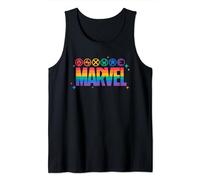 Marvel Pride Rainbow Logo Proud Heroes Symbols Tank Top