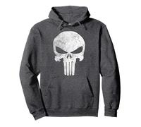 Marvel Punisher Skull Symbol Distressed Pullover Hoodie