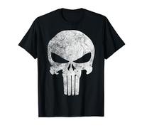 Marvel Punisher Skull Symbol Distressed T-Shirt