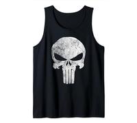 Marvel Punisher Skull Symbol Distressed Tank Top