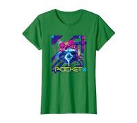 Marvel’s Guardians of the Galaxy Video Game Rocket Racoon T-Shirt, Damen, Dunkelgrün, L