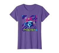 Marvel’s Guardians of the Galaxy Video Game Rocket Racoon T-Shirt, Damen, Heidekrautlila, XXL