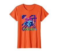 Marvel’s Guardians of the Galaxy Video Game Rocket Racoon T-Shirt, Damen, Orange, XXL