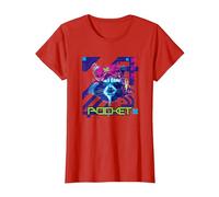 Marvel’s Guardians of the Galaxy Video Game Rocket Racoon T-Shirt, Damen, Rot, XL