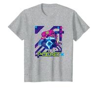 Marvel’s Guardians of the Galaxy Video Game Rocket Racoon T-Shirt, Kinder, Grau Meliert, 152