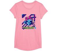 Marvel’s Guardians of the Galaxy Video Game Rocket Racoon T-Shirt, Mädchen, Rosa, XS