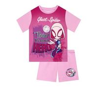 Marvel Schlafanzug Mädchen, Spidey and His Amazing Friends Schlafanzug Kinder, Ghost Spider Schlafanzüge Für Mädchen, Rosa 128