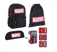 Marvel Schulpaketangebot Komplett-Set bestehend aus Rucksack Sporttasche und einem gefülltem Federmäppchen