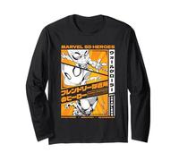 Marvel SD Heroes Friendly Neighborhood Spider-Man Trio Chibi Langarmshirt