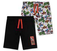Marvel Shorts Jungen, Kurze Hosen Jungen 2er Pack, Kinder Hosen Jungs, Kurze Jogginghose Jungen und Teenager, Avengers Fanartikel, 98-164
