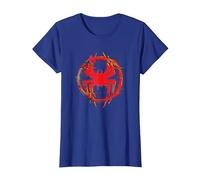 Marvel Spider-Man: Across The Spider-Verse Miles Icon Glitch T-Shirt, Damen, Königsblau, M