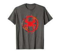 Marvel Spider-Man: Across The Spider-Verse Miles Icon Glitch T-Shirt, Herren, Anthrazit, XXL