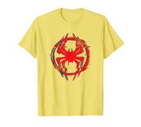 Marvel Spider-Man: Across The Spider-Verse Miles Icon Glitch T-Shirt, Herren, Gelb, XXL