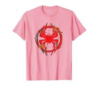 Marvel Spider-Man: Across The Spider-Verse Miles Icon Glitch T-Shirt, Herren, Rosa, XL