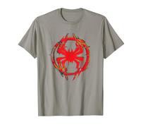 Marvel Spider-Man: Across The Spider-Verse Miles Icon Glitch T-Shirt, Herren, Schiefergrau, XXL