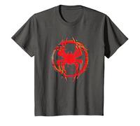 Marvel Spider-Man: Across The Spider-Verse Miles Icon Glitch T-Shirt, Kinder, Anthrazit, 140
