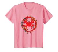 Marvel Spider-Man: Across The Spider-Verse Miles Icon Glitch T-Shirt, Kinder, Rosa, 92