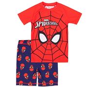 Marvel Spider-Man Badeanzug Jungen Kinder Zweiteilige Top Shorts Schwimmset 9-10 Jahre