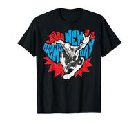 Marvel Spider-Man: Day Pop Art Spidey and Skyline T-Shirt