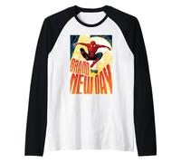 Marvel Spider-Man: Day Spidey Leaping Down City Raglan