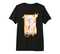 Marvel Spider-Man: Day Spidey Sunset City Swinging Premium T-Shirt