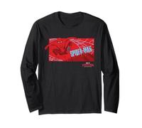 Marvel Spider-Man: Day Spidey Swinging Skyline Langarmshirt
